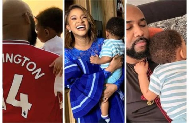 
Bankole Wellington And Adesua Etomi Reveal Pictures Of Their Son For The First Time Since His Birth 