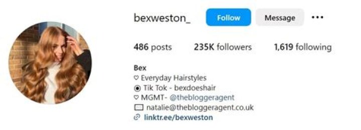 Bex Weston Height, Weight, Net Worth, Age, Birthday, Wikipedia, Who, Instagram, Biography