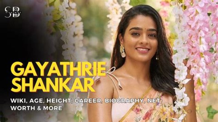 Gayathrie Shankar Height, Weight, Net Worth, Age, Birthday, Wikipedia, Who, Instagram, Biography