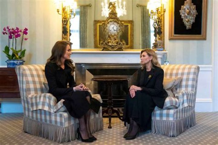 
Kate Middleton Sits Down With Ukraine’s First Lady Olena Zelenska Ahead Of Queen’s Funeral 