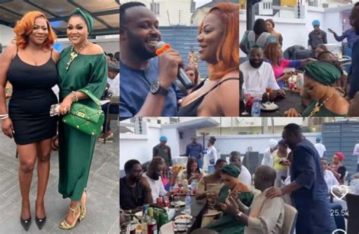 
Mide Martins, Lateef Adedimeji, Odunlade Adekola, and others celebrate Femi Adebayo’s wife on 40th birthday 