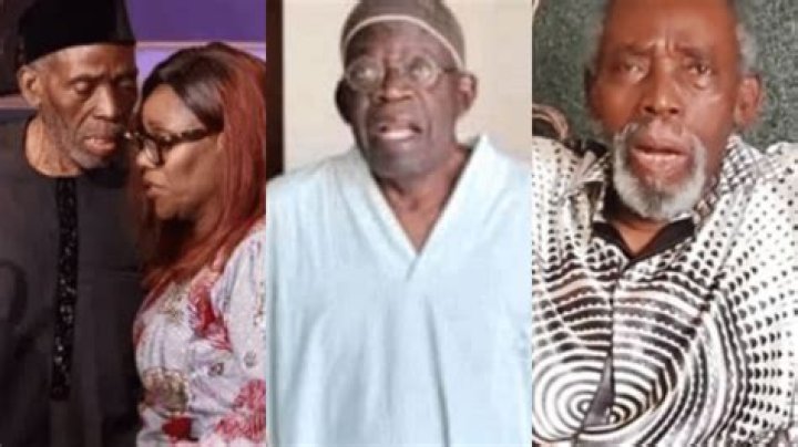 
Olu Jacobs, an ailing actor, has been dragged through the mud over his wife’s support for Tinubu. 