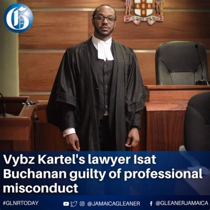 
Vybz Kartel’s Attorney Isat Buchanan Guilty Of Professional Misconduct 