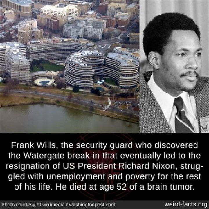 What Happened To Frank Wills After Watergate? Security Guard Cause Of Death