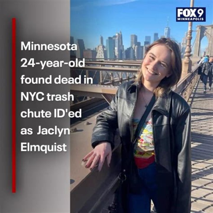 
Who is Jaclyn Elmquist? 24-year-old Minnesota native found dead at bottom of NYC condo garbage chute 