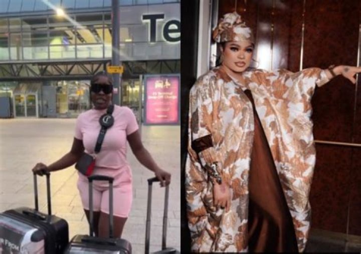 
“Why she pack luggage, Make shim no later tag you say you dey owe her”- Reactions as Bobrisky flies hairstylist from UK to Nigeria 